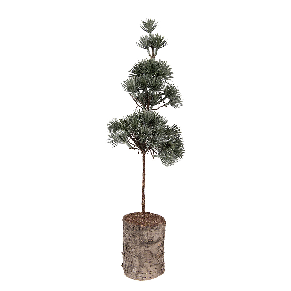 [66433] Decorative Tree Green Brown 14x14x45 cm