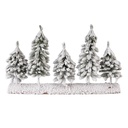 Christmas Decoration Christmas Trees Green White 40x8x25 cm
