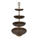 4-Tier Cake Stand Gold colored Ø 37x79 cm