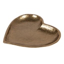Dekoschale Goldfarbig 14x14x2 cm