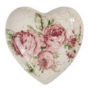 Décoration Cur Beige, Rose 8x8x4 cm