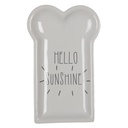 Piatto da Colazione Bianco 10x17x2 cm