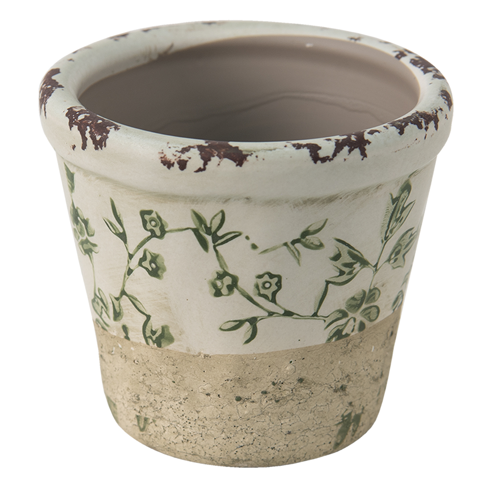 [6CE1384S] Decoratie bloempot Ø 8x7 cm