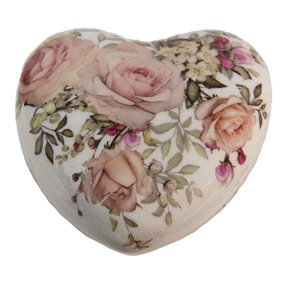 [6CE1414] Decoratie hart 11x11x4 cm
