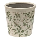 Vaso Porta Pianta Verde Beige Ø 16x16 cm