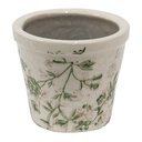 Flower Pot Inside Green Beige Ø 8x7 cm