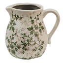 Brocca Decorativa Verde Beige 16x13x15 cm