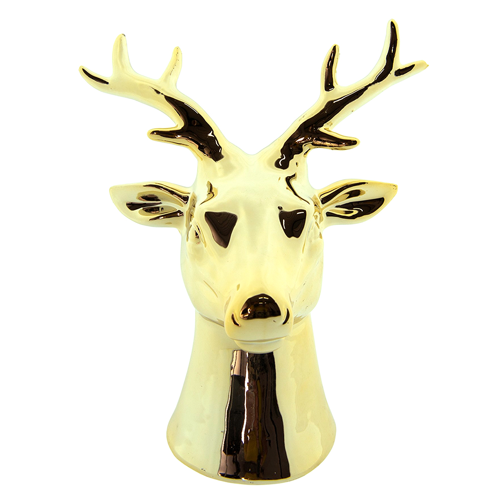 [6CE1503] Decoratie rendier 7x6x12 cm