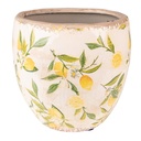 Blumentopf für Innen Gelb, Beige Ø 14x14 cm