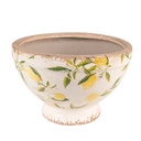 Pot de fleurs d'intérieur Jaune, Beige Ø 21x14 cm