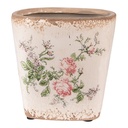 Flower Pot Inside Pink Beige 13x13x12 cm