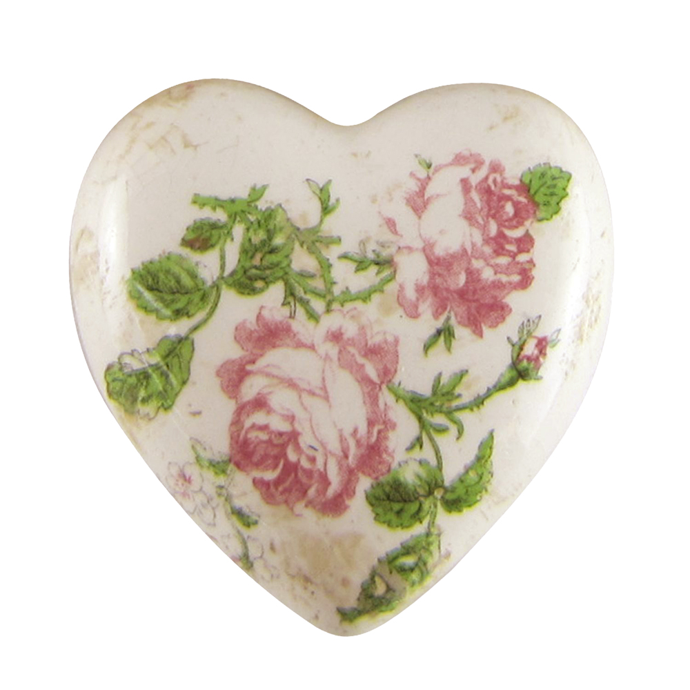 [6CE1542M] Decoratie hart 8x8x4 cm