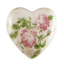 Décoration Cur Rose, Beige 8x8x4 cm