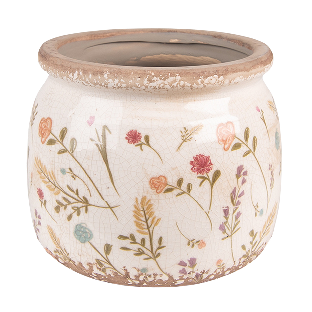 [6CE1551M] Decoratie bloempot Ø 15x13 cm