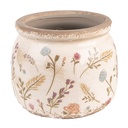 Blumentopf für Innen Rosa, Beige Ø 12x9 cm