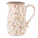Decorative Pitcher Pink, Beige 21x14x23 cm