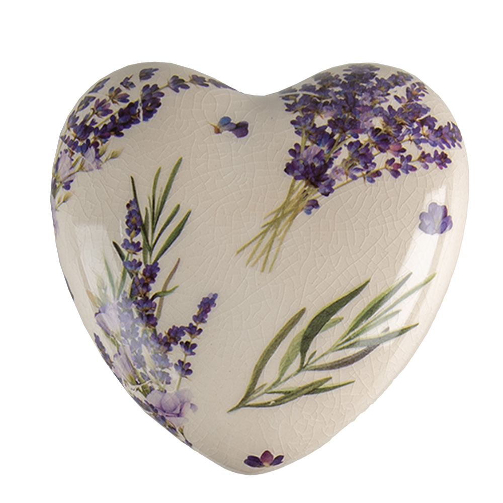 [6CE1554L] Decoratie hart 11x11x4 cm