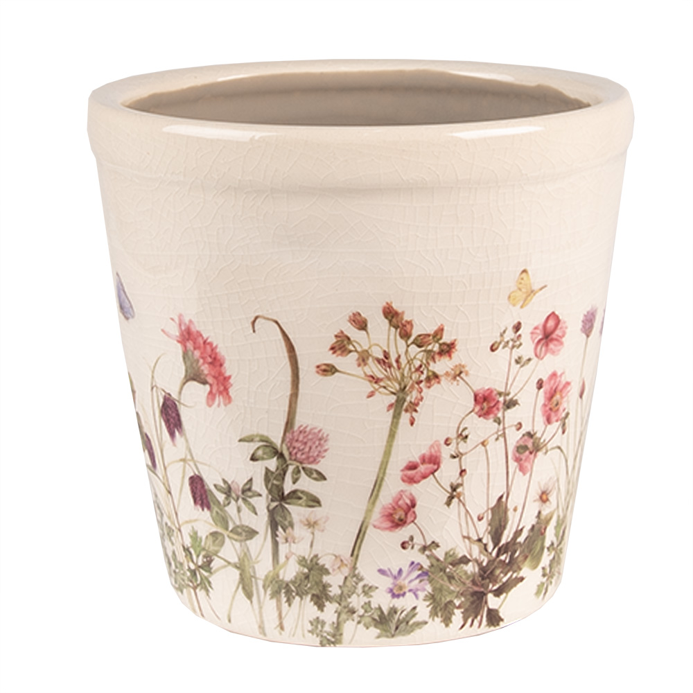 Decoratie bloempot Ø 14x13 cm