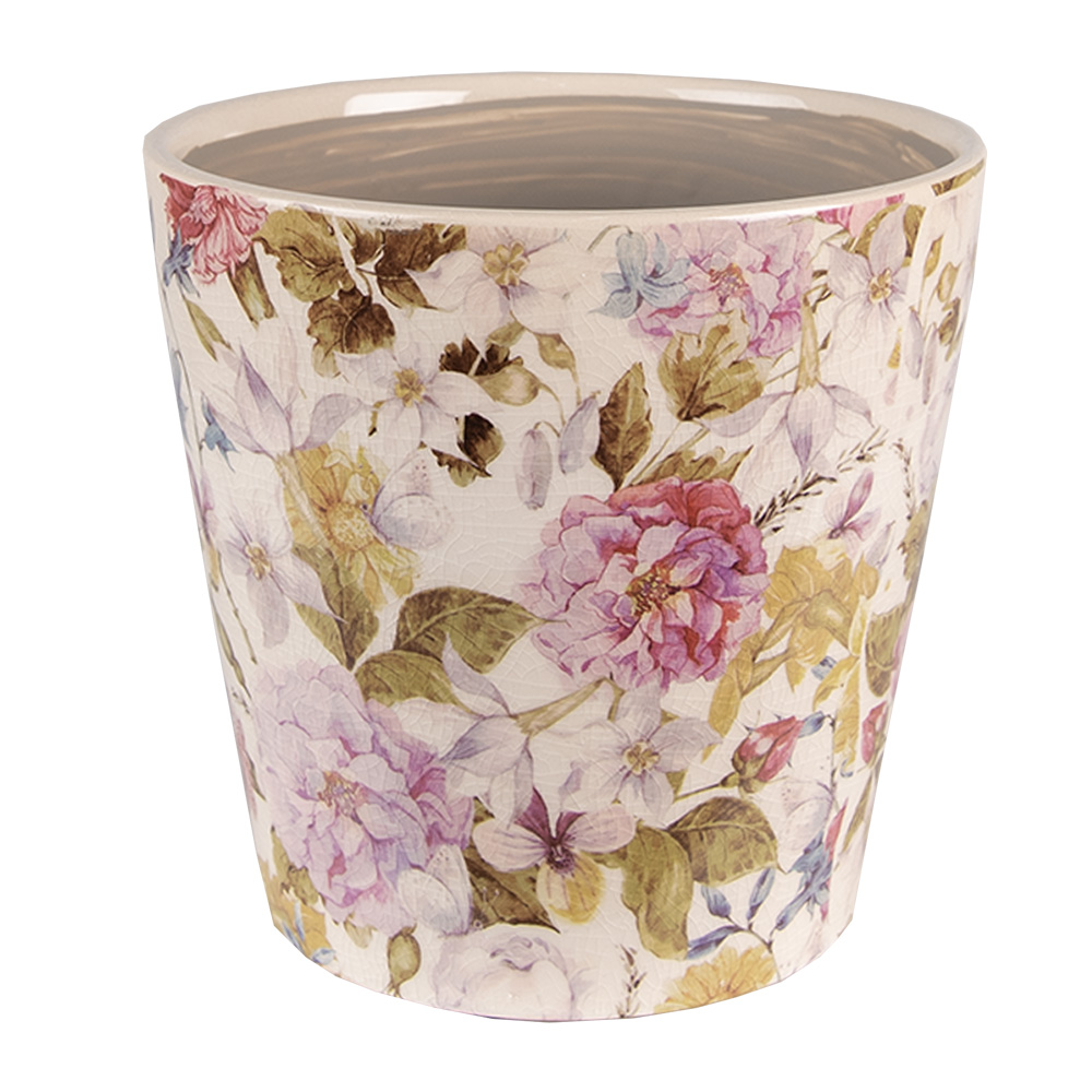 Decoratie bloempot Ø 14x13 cm