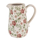Dekorativer Krug Rosa, Beige 16x11x18 cm