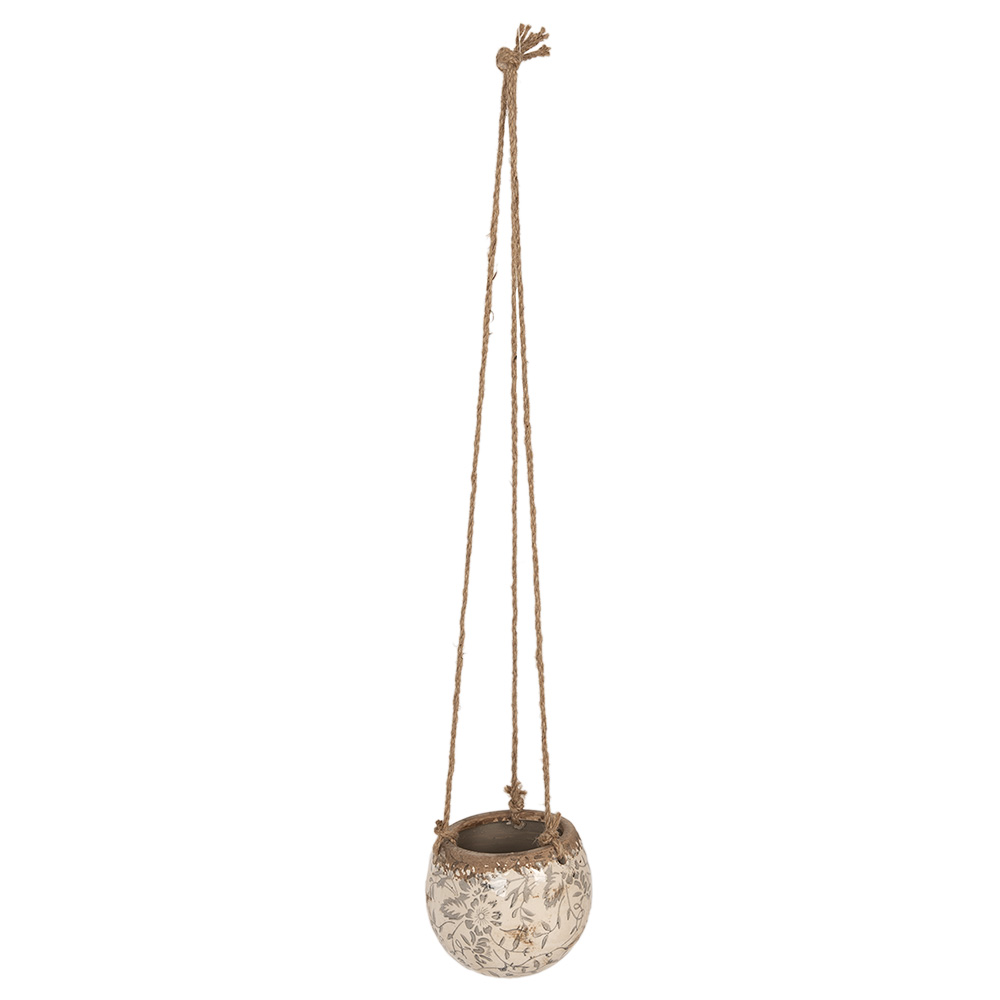 Decoratie hangende Blumentopf Ø 11x12/74 cm