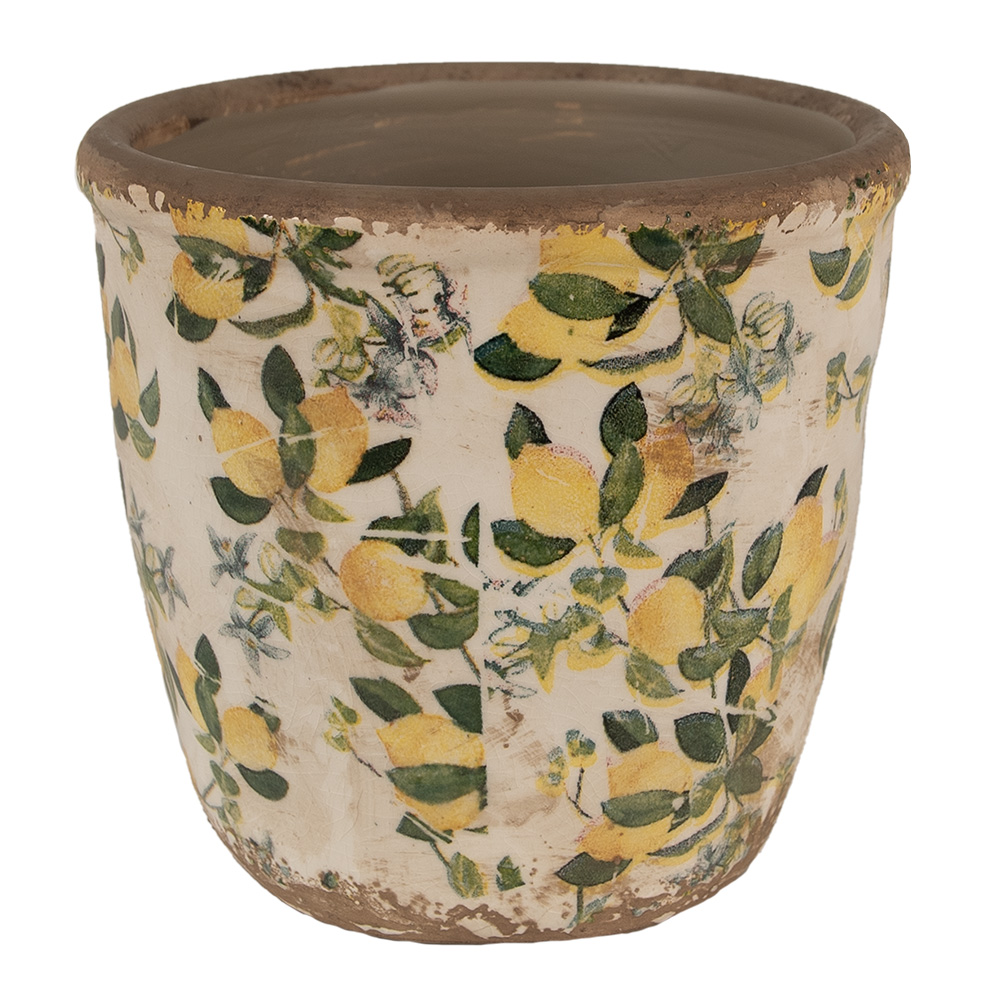 [6CE1609M] Decoratie bloempot Ø 14x13 cm