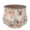 Vaso Porta Pianta Beige Rosa Ø 18x15 cm