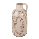 Decorative Pitcher Beige Pink Ø 13x25 cm