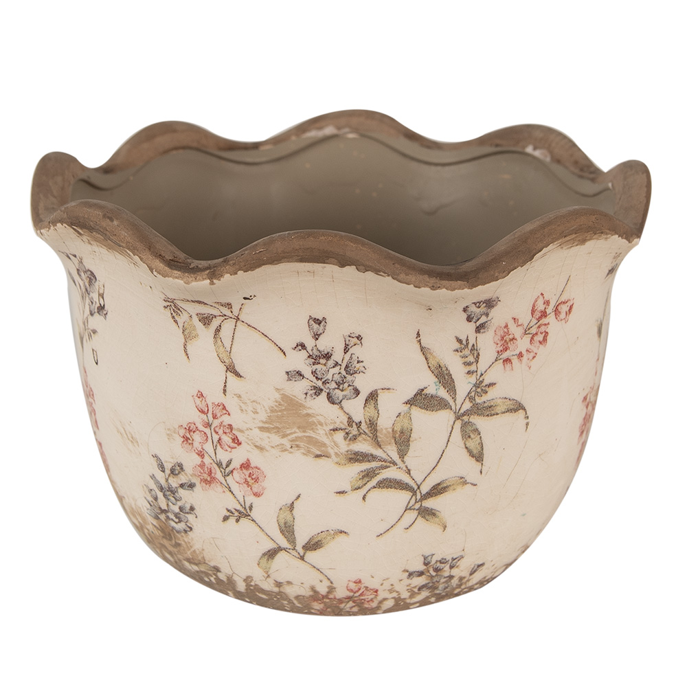 [6CE1617M] Decoratie bloempot Ø 17x11 cm