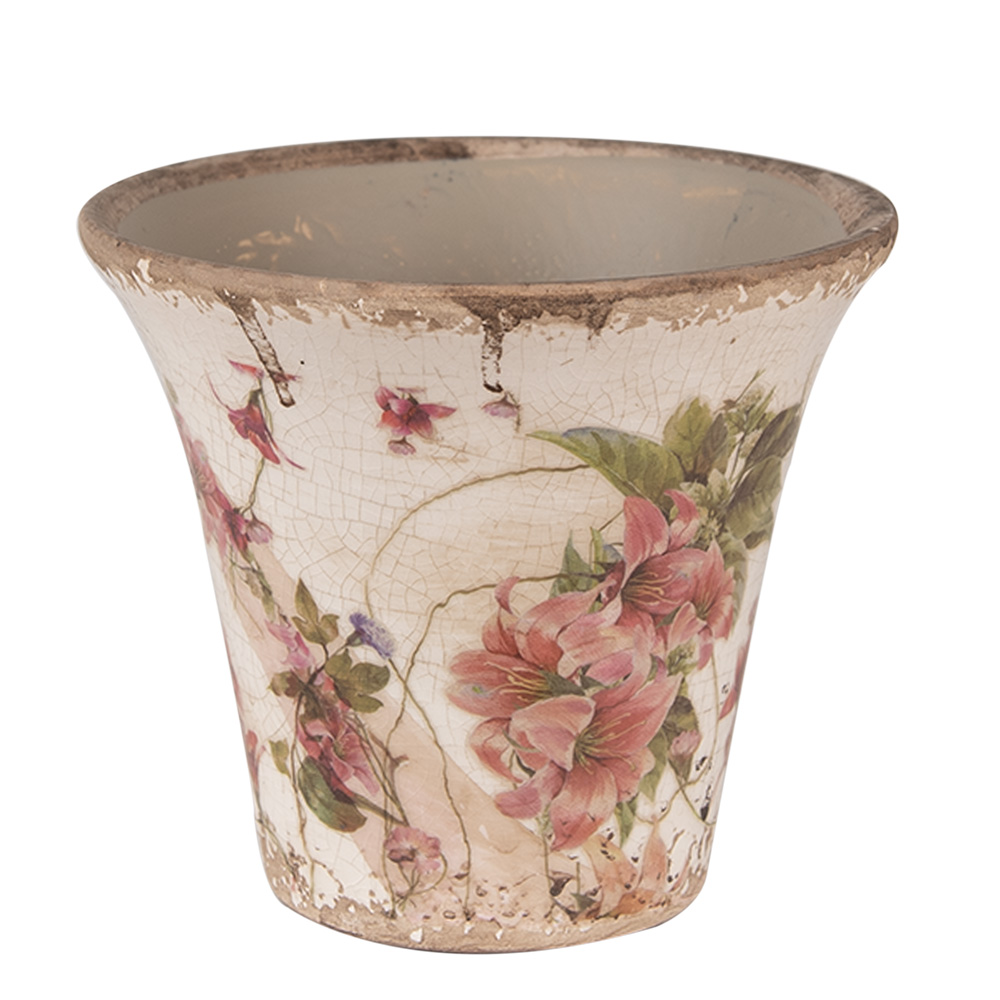 Decoratie bloempot Ø 13x11 cm