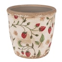 Blumentopf für Innen Beige Rot Ø 13x13 cm