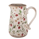 Pichet décoratif Beige Rouge 21x15x23 cm
