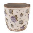 Vaso Porta Pianta Beige Blu Ø 11x10 cm