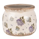 Blumentopf für Innen Beige Blau Ø 12x10 cm