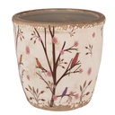 Pot de fleurs d'intérieur Beige Marron Ø 16x16 cm