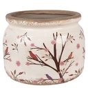 Blumentopf für Innen Beige Braun Ø 20x15 cm