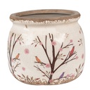 Vaso Porta Pianta Beige Marrone Ø 16x13 cm