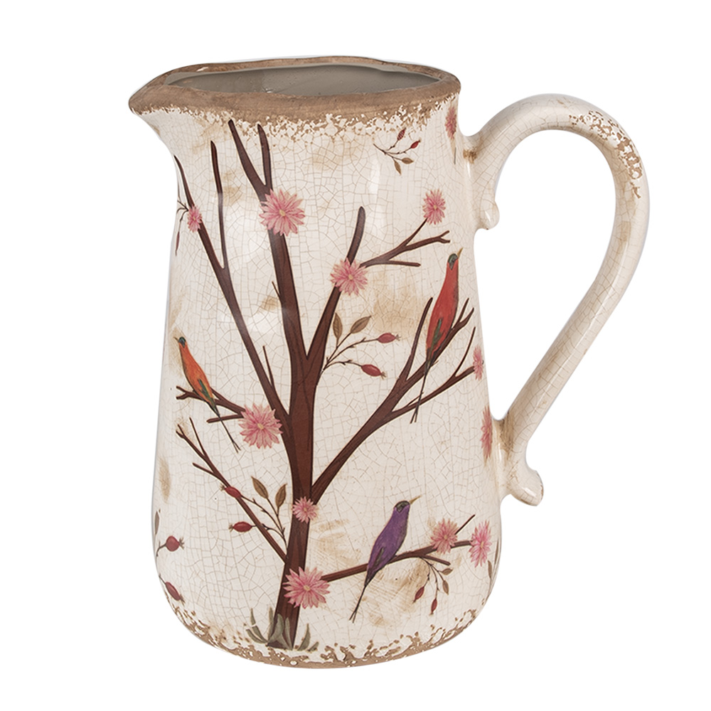 [6CE1643L] Pichet décoratif Beige Marron 21x15x23 cm