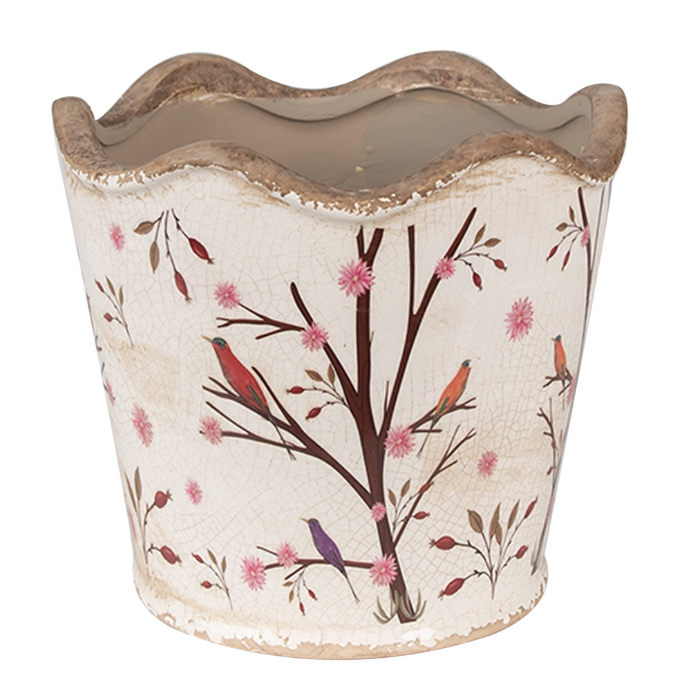 Decoratie bloempot Ø 16x15 cm