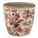 Flower Pot Inside Beige Pink Ø 11x11 cm