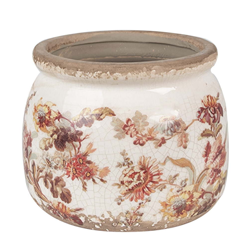 [6CE1650S] Decoratie bloempot Ø 12x10 cm