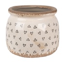Decoratie bloempot Ø 16x13 cm