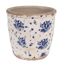 Flower Pot Inside Beige Blue Ø 15x14 cm
