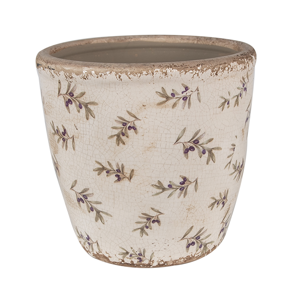 [6CE1669L] Decoratie bloempot Ø 16x16 cm