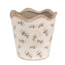 Pot de fleurs d'intérieur Beige Ø 19x18 cm
