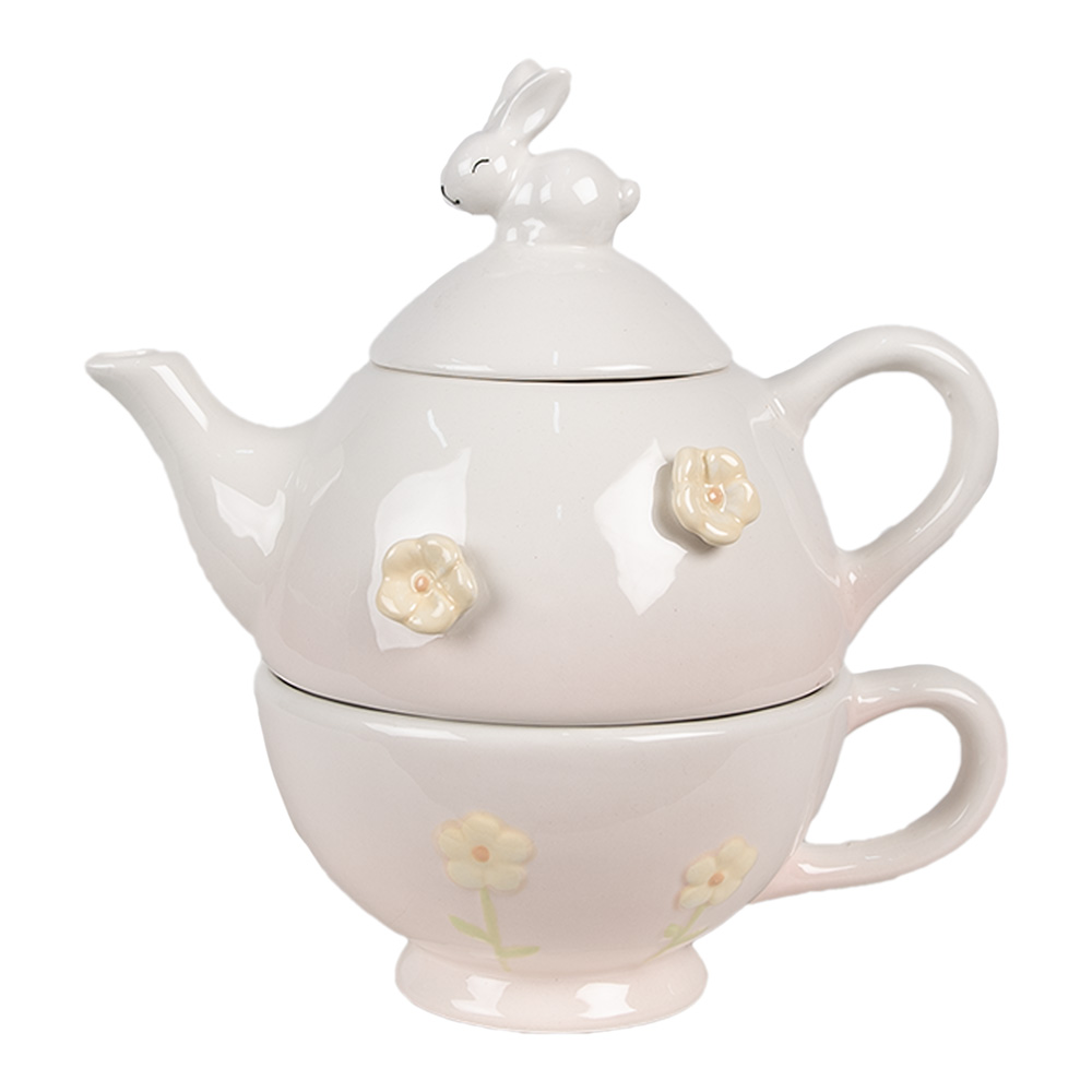 [6CE1698] Tea for one 18x12x13 cm /Ø 15x11x7 cm 500 ml / 275 ml
