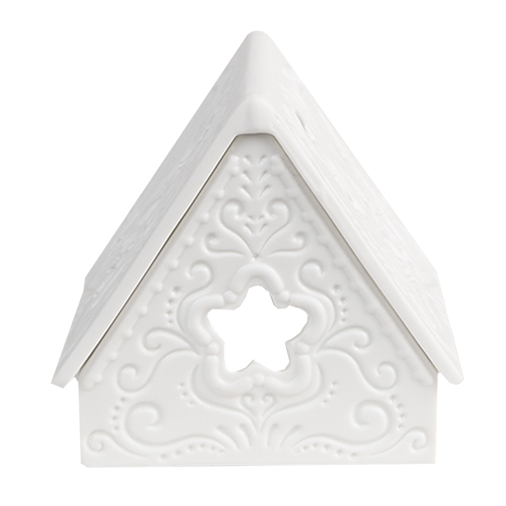 Teelichthalter huis 8x8x8 cm