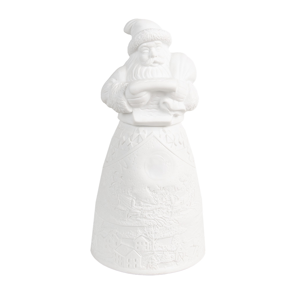 [6CE1748] Décoration de Noël père Noël avec LED Blanc Ø 9x19 cm / 3xAAA