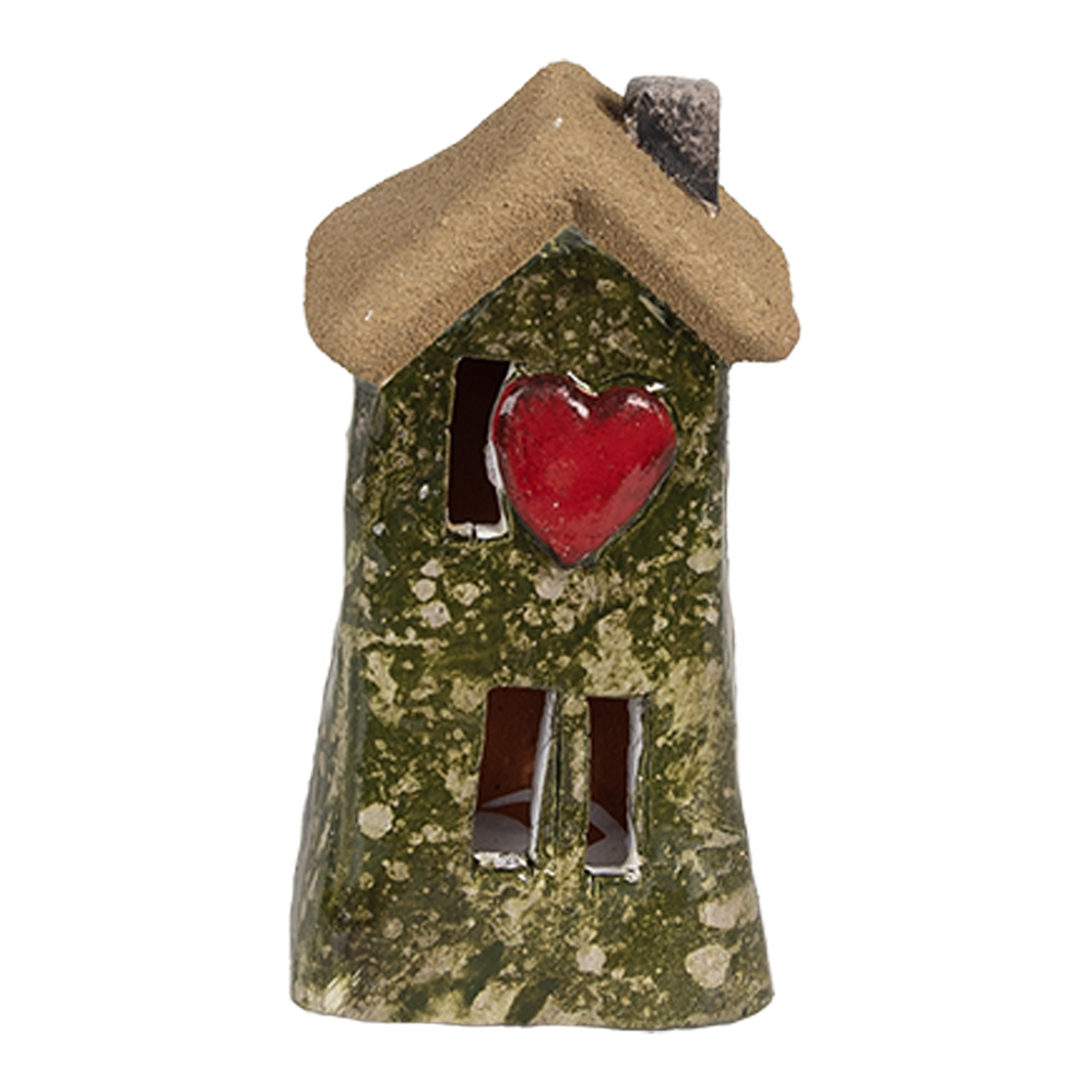 [6CE1779] Decoratie huisje 5x5x10 cm