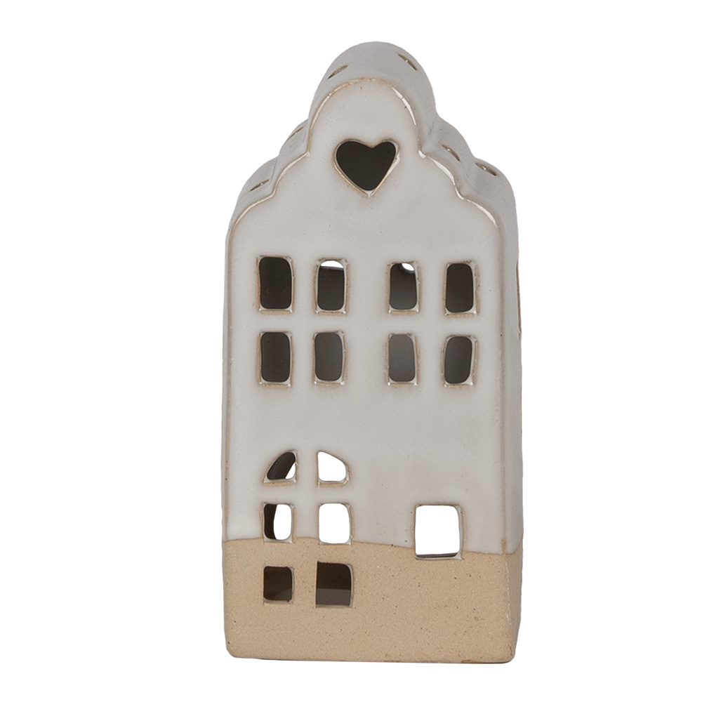 [6CE1789] Waxinelichthouder huis 7x6x14 cm
